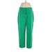 Talbots Dress Pants - High Rise: Green Bottoms - Women's Size 10