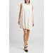 Jesse Sleeveless Pleat Linen Blend Shift Dress