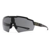 Gatorz Blastshield Sunglasses Black Logo OD Green Frame Ballistic Smoke Lens 841235126215