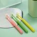 360 Degree Toothbrush DNF2 Adult Soft Bristle Toothbrush Sensitive Teeth & Sensitive Bleeding Gums Pregnant Moms Pregnancy Must Haves Patented Technology 3 Packs (Yellow&&Green&Pink)