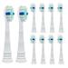 OiDiPi 10 Pack Replacement DNF2 Toothbrush Heads Compatible with Sonicare Electric Toothbrushes Brush Head for Phillips Sonicare C1 C2 1100 4100 5100 5300 6100 etc Snap On Electric Toothbrush