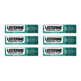Listerine Essential Care Toothpaste MGF3 Bad Breath Treatment Cavity Prevention Fluoride Toothpaste; Powerful Mint Flavor 4.2 oz (Pack of 6)