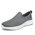 Men's Loafers Slip-Ons Comfort Loafers Plus Size Summer Loafers Comfort Shoes Casual Daily Mesh Loafer Dark Grey Black Light Grey Summer Spring