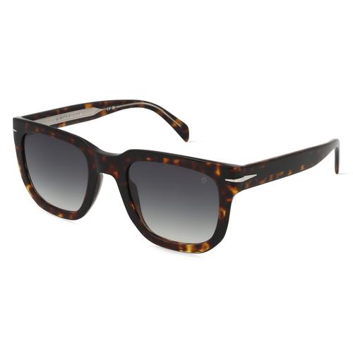 David Beckham DB 7118/S Herren-Sonnenbrille Vollrand Eckig Acetat-Gestell, braun