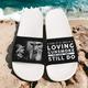 Men's Slippers Flip-Flops Slippers Print Shoes Casual Beach Vacation PVC Waterproof Comfortable Slip Resistant Black Blue Green Summer