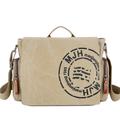 Men's Messenger Bag Sling Shoulder Bag Crossbody Bag Canvas Daily Pattern / Print Pattern Green Khaki Beige