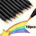 10-pack, Giant Colored Pencils, 7-in-1 Rainbow Colored Pencils, Multi-colored Pencils, Drawing Pencils For Sketching And Coloring, Rainbow Pencils, Art Supplies, Office Supplies