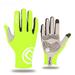 Cycling Gloves for Men Or Women Breathable Full Finger Gel Padded Bicycle Gloves-Green(XXL)