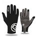 Cycling Gloves for Men Or Women Breathable Full Finger Gel Padded Bicycle Gloves-Black(S)