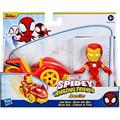 Marvel Spidey & His Amazing Friends Action Figures Superheroes + Villains (Choose Figure) (Iron Man Vehicle Set)