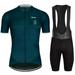 Cycling Jersey 2024 Men Summer Anti-UV Cycling Jersey Set Breathable Racing Sport Mtb Bicycle Jersey Bike Cycling Clothing Suit 1 3XL