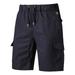 Dolkfu Mens Summer Shorts Clearance Zipper Mid Rise Cotton Cargo Shorts Mens Bike Shorts XXL