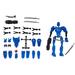 TOFOTL T13 Action Figure Lucky 13 Action Figure Robot Action Figure with Multiple Accessories 3D Printed Action Figure Multi Jointed Action Figures Dummy 13 Action Figure Desktop Decorations