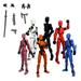 Barsme Titan 13 Action Figure Set of 9 T13 Action Figure 40D Printed Action Figures Movable Multi-jointed Figure Toys Stick Bot Articulated Robot Dummy Action Figures Toys Gifts for Him Boys Friend