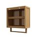 Natural Wall Shelf Organizer Bathroom & Bedroom Storage Durable Bamboo Versatile Mounting Neutral Color
