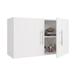 JPND 36 Wall Cabinet in White Kitchen Garage Laundry Wall Mounted Storage Cabinet with Adjustable Shelf and Soft Door