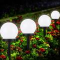 2Pcs Solar LED Globe Light Waterproof Outdoor Solar Lights Ball Lamp Solar Landscape Lighting with Auto On/Off Light Sensor for Yard Patio Walkway Pathway Garden White