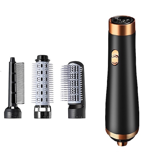 Fön mit Kamm Haartrockner Kamm Heißluft Locken für Haar-Roller Ionen-Haarglätter Bürste Schnelle professionelle Bürste Trockenhaarlocken Lockenstab Valentinstagsgeschenk Image