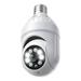 Light Bulb Security Camera 1080P Security Wireless Camera Wifi Smart for home Surveillance Screw into the E27 Light Bulb Socket Spotlight Alarm Color Night Vision Two-way Talk Motion Alarm 360Â°