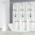 Simple Geometric Nordic Bathroom Curtain Chandelier Printing Shower Curtain Polyester Waterproof Home Decoration with 12