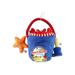 Bow Wow Pet Beach Bucket 4PC Dog Toy Set Plush Pet Teeth Teasing Toy Beach Bucket 4pc Set (97706)