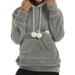 Women s Autumn & Winter Thick Hoodie With Large Pocket Solid Color Pet Hoodie Sweatshirt Womens Snap Hoodies Thick Hoodies Women Tunic Hoodie Women Hoodie Women Glitter Womens Long Sweaters Hoodies
