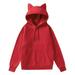 Women S Autumn And Winter Fleece Loose Pet Hooded Pullover Cat Dog Large Pouch Carriers Pullover Sweatshirt Hoodies Women Plain Oversize Hoodies Women Women Hoodies Sweatshirts Sweatshirt Hooded Women