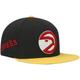 Mitchell & Ness Schwarz/Gold Atlanta Hawks Hardwood Classics Snapback-Mütze für Herren