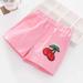 Tawop Kids Soccer Shorts Girls Shorts Summer Casual Solid Color Stretchy Pant Pink 3-4 Years