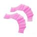 kesoto 2xSwimming Hand Fins Webbed Swimming Gloves Pool Gear Hand Palm Webbed Flippers Training Gloves Swim Hand Paddles for Water Exercise Supplies Pink 2 Pcs