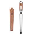 Menolana Campfire Tongs Fireplace Tongs Outdoor Steel Fire Tongs Firewood Tongs for BBQ Picnic Indoor And Outdoor Use