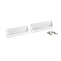 Rev-A-Shelf 11 Tip-Out Plastic YPF5 Sink Trays for Kitchen and Bathroom Base Cabinet Pack of 2 Pull Out Vanity Shelf Home Organizer White 6572-11-11-52