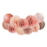 Meuva Party Decorations 11PCS | Party | Party Decorations | Decor | Hen Party | Bridal Silk Hand Fan 25 Birthday Decorations for Women Garden Theme Party Decorations Set