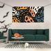 ZICANCN Banner Yard Signs Orange Fashion Leopard Print Party Wall Decor for Indoor Outdoor Room Medium Size
