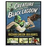 Creature From the Black YPF5 Lagoon - 8x10 Vintage Horror Movie Poster Wall Art Print - Creepy Classic Scary Movie Home Decor Picture for Man Cave Boys Bedroom Teens Room - Gift for Men