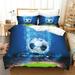 Soccer Comforter Cover Set Watercolor Tie-dye Duvet Cover for Kid Teen Boys Girls Room Decor Sports Game Quilted Duvet Cover Colorful Graffiti Hip Hop 1 Quilt Cover with 2 Pillowcases