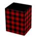 Pen Holder for Desk Pencils Cups Case Classical Black Red Square Check Plaid Pattern Pen Pencil Holder Organizer Pencil Holder Pot for Office Home Dorm Classroom School