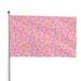Kll Pink Donut Flag 4x6 Ft Parade Party Flag Outdoor Flag Decorative Flag Banner Flags Garden Flag Home House Flags