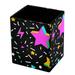 Abstract Colorful Stars Pen Holder Pencil Holder Leather Pencil Cup for Desk Makeup Brush Holder Cup Pencil Case Stand Marker Holder