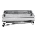 Nksudet Barbecue Grill Grill Barbecue Portable BBQ Stainless Steel Folding BBQ Kabab Grill Camping Grill Tabletop Grill Hibachi Grill For Shish Kabob Portable Small Grill Silver