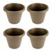 The HC Companies 16 Plastic Classic Flower Pot Planter Beige (4 Pack)