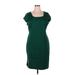 Old Navy Cocktail Dress - Shift: Green Solid Dresses - Women's Size X-Large