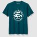 Eddie Bauer Graphic T-Shirt - Fishing Emblem - Blue Spruce - Size XXXL
