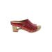 Dansko Mule/Clog: Burgundy Solid Shoes - Women's Size 37 - Open Toe