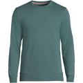 Serious Sweats Loopback Jersey Sweatshirt, Men, size: 34-36, regular, Green, Cotton-blend/Poly-blend, by Lands' End