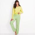 Jersey Pyjama Set, Women, size: 14-16, regular, Yellow, Spandex/Cotton-blend, by Lands' End