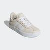 Sneaker ADIDAS SPORTSWEAR "VL COURT 3.0 KIDS", Gr. 34, weiß (aluminium, cloud weiß, aluminium), Leder, Synthetik, sportlich, Schuhe, inspiriert vom Design des adidas samba