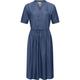 Shirtkleid RAGWEAR "Casarea Denim" Gr. XL (42), Normalgrößen, blau (denim) Damen Kleider Freizeitkleider stylisches Sommerkleid mit Taillenband