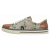 Sneaker DOGO "Sneaker Picture Perfect Damen Sneaker / Female", Damen, Gr. 37, Normalschaft, bunt (mehrfarbig, grau, orange), Lederimitat, Schuhe, Vegan