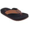 Zehentrenner SKECHERS "TANTRIC-COPANO", Herren, Gr. 41, braun, Lederimitat, casual, Schuhe, Sommerschuh, Schlappen, Poolslides, Badeschuh, mit Luxe Foam